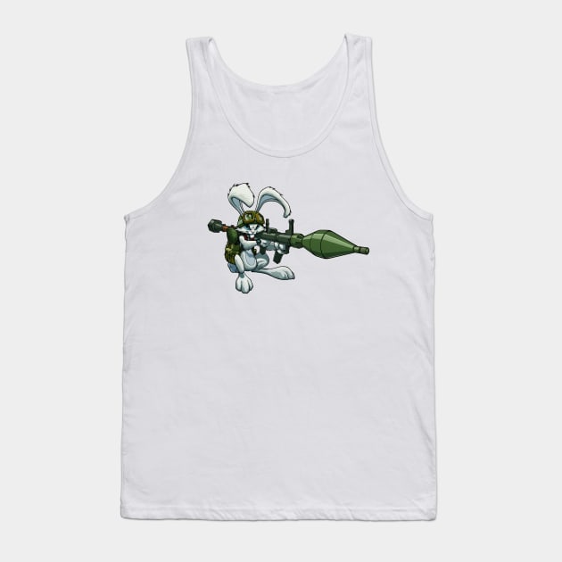 Bazooka Bunny Tank Top by gregorytitus